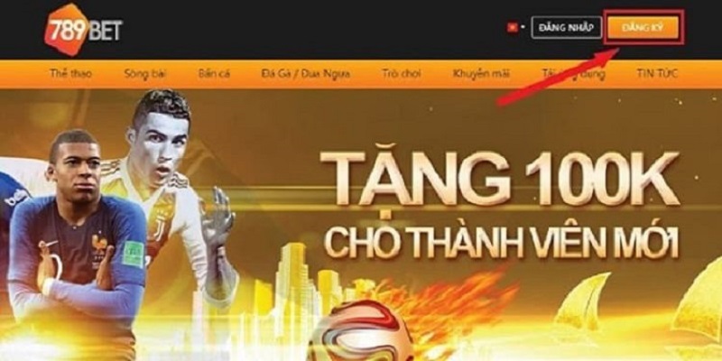 Tặng thưởng 100k cho các tân binh sau khi đăng ký thành công